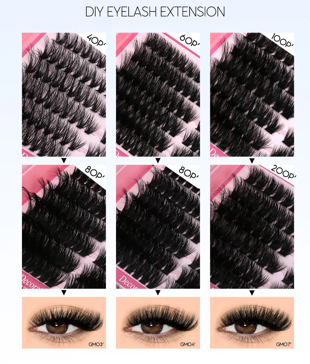 Angelic Whisper Eyelash Clusters Kits