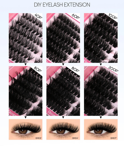 Angelic Whisper Eyelash Clusters Kits