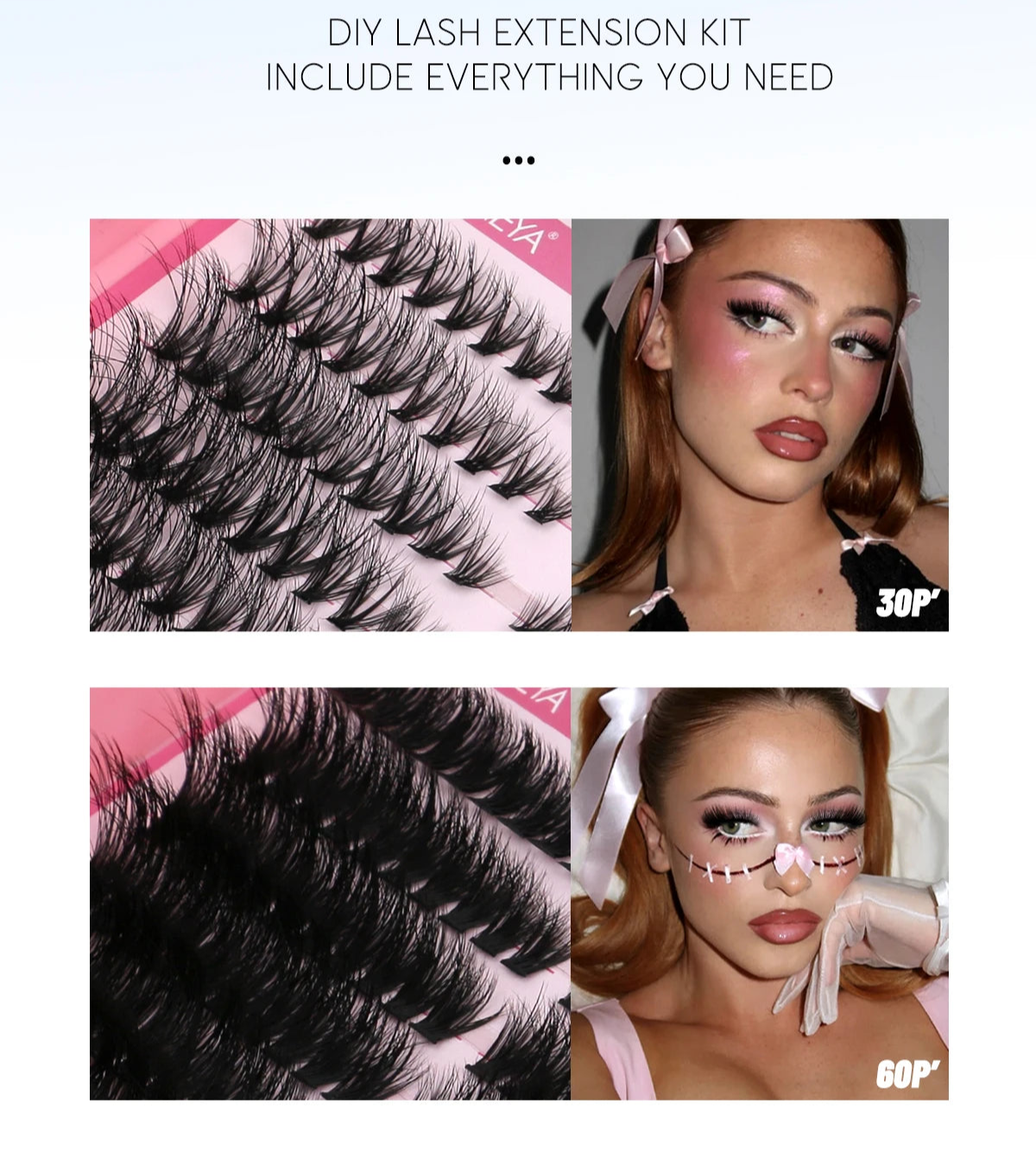 Angelic Whisper Eyelash Clusters Kits